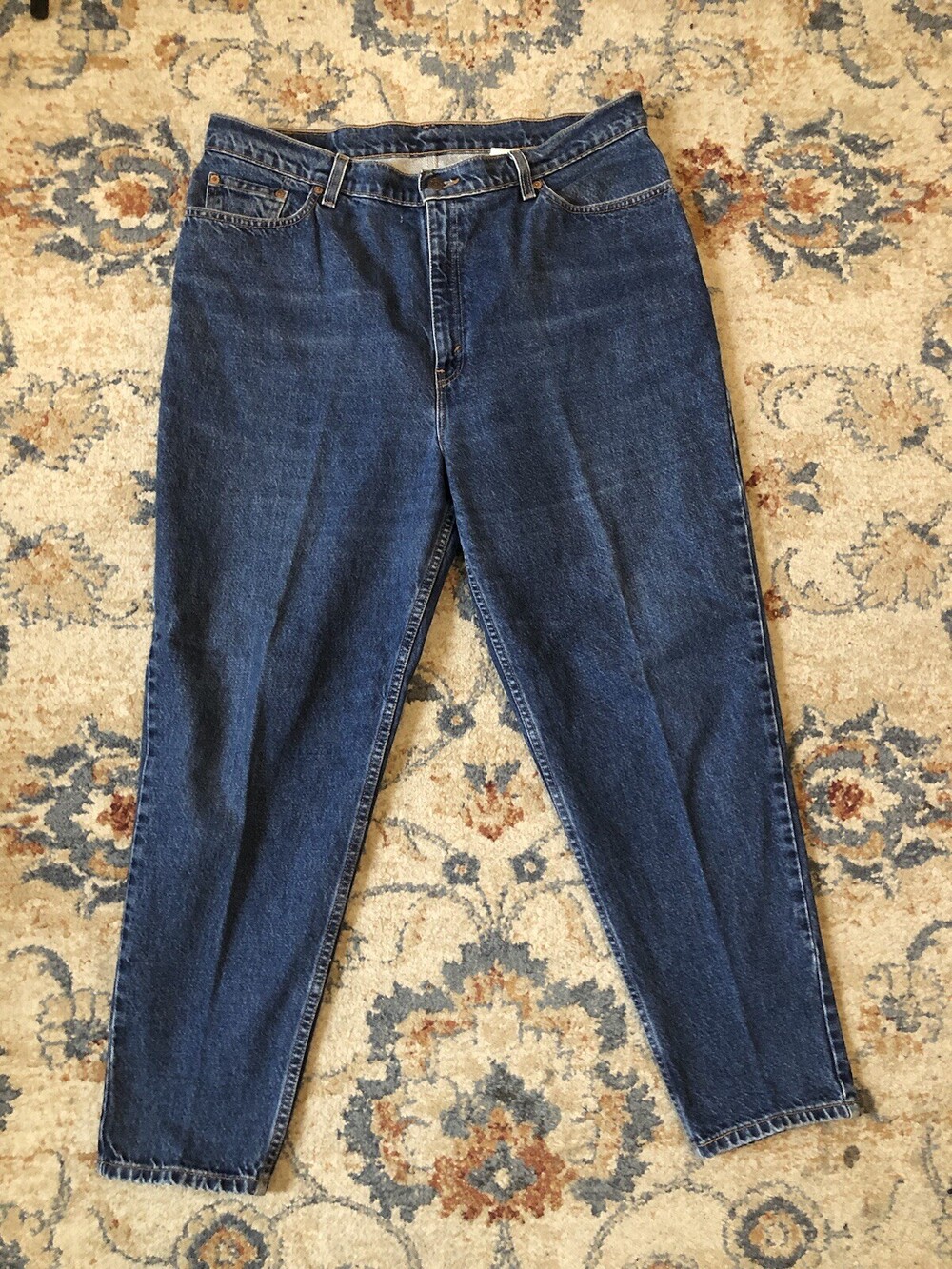 VTG Levis 550 Jeans Mens 38x30 Blue Relaxed Tapered Made in USA 90s Denim